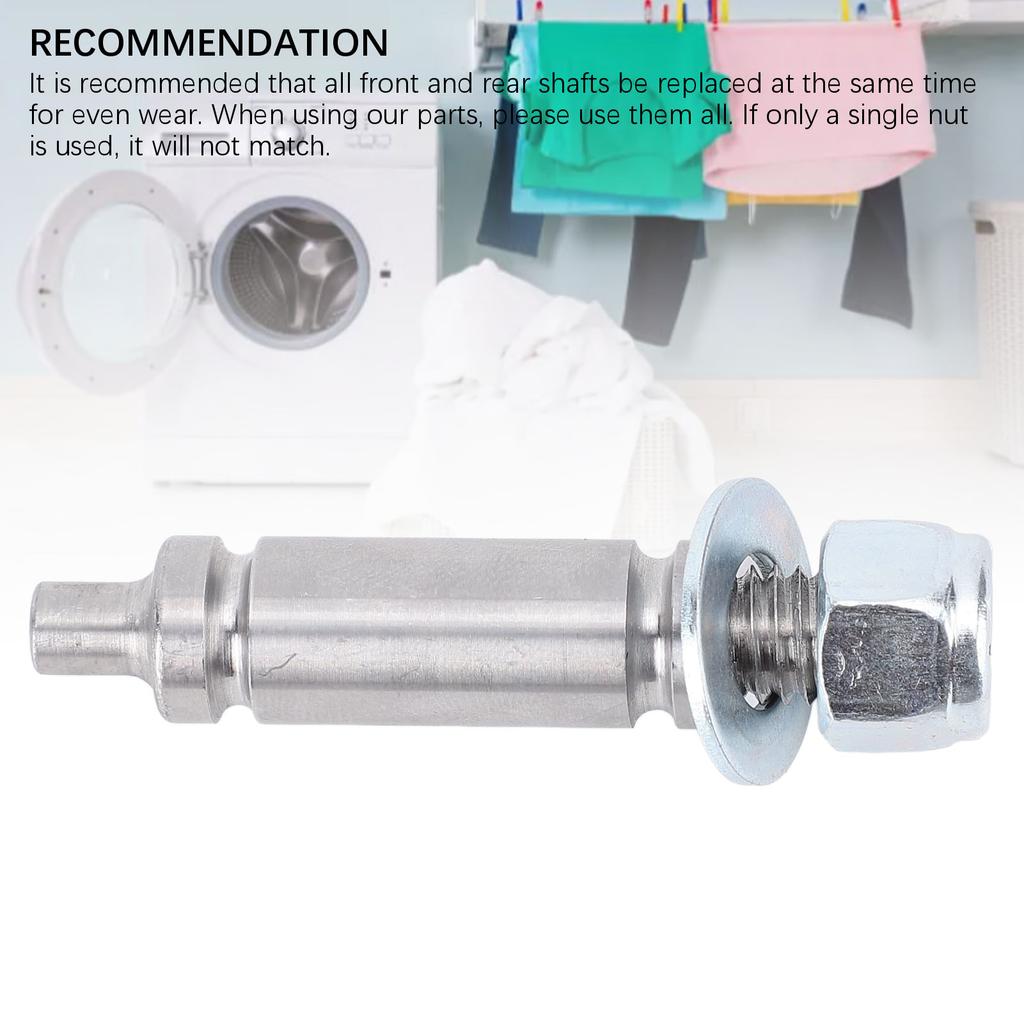 Dryer Drum Roller Shaft High Strength Alloy Steel Dryer Front Back Drum Support Roller Shaft for W10359271 W1035927