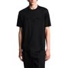 Emporio Armani FW25 Eagle Embroidered Lyocell Blend Knit Solid Color Crew Neck T-Shirt Men Tops EM002835-AF10761-UC001
