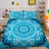 3D Beautiful Mandala Printing Woman Bed Set Cover Double Size Duvet Cover Polyester Comforter Cover Suit