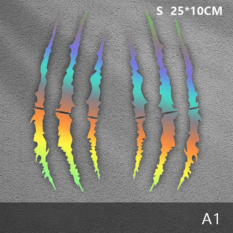 

2 шт. наклейки на мотоцикл Monster Claw Scratch для мотокросса, виниловые наклейки для Bmw Ktm Kawasaki Yamaha Suzuki Honda