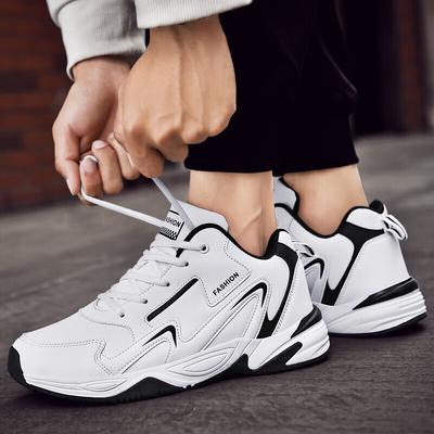 Running Shoes Men's Shoes Spring 2025 New Men's Shoes Soft Sole Non-slip Breathable Korean Version Versatile Sports and Leisure Shoes