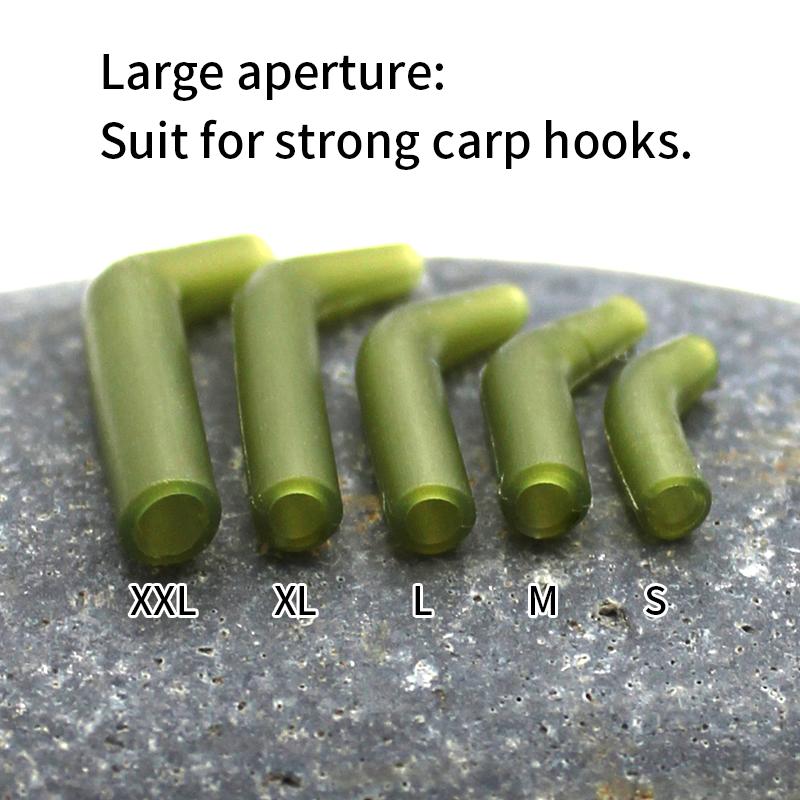 30x Carp Fishing Accessories Hook Kickers Line Aligner Size S/M/L/XL/XXL Fit For Shank Hook 1/2/4/6/8/10 Hair Rigs Tackle