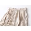 Export Daily Order Asymmetrical Skirt Women's Mid Length Long Length Stylish Niche Style High Waist Slim Looking Ruched A- Line Skirt Umbrella Skirt