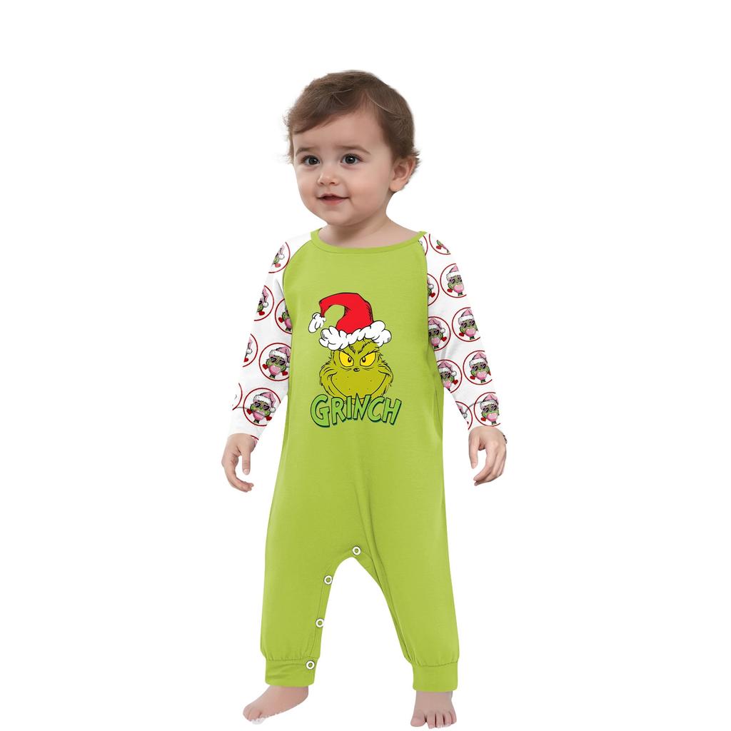 Christmas Prints Family Matching Long Sleeve Tops+Pants Set Family Matching Sets