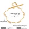 Yori Delicate Cubic Zirconia Wave Stick Chain Bracelet Stainless Steel Rust Proof Office Ladies Chic Jewelry New Gift 2026