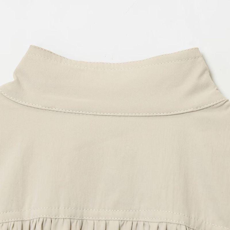 Za New Fall Women's Clothing 2025 Fashion Style French Fashion All-Match Ruffle Turtleneck Tops Short Coat