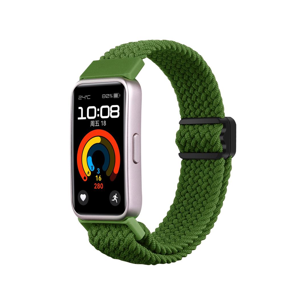 For Huawei Band 8 9 10 Watch Strap Accessories Wristband Elastic Magnetic Nylon Braided Belt Bracelet Correa Huawei 9 Band