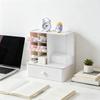 Storage Box Large Capacity Desktop Organizer with Divided Grid Design Container for Student Supplies Stationery Cosmetics