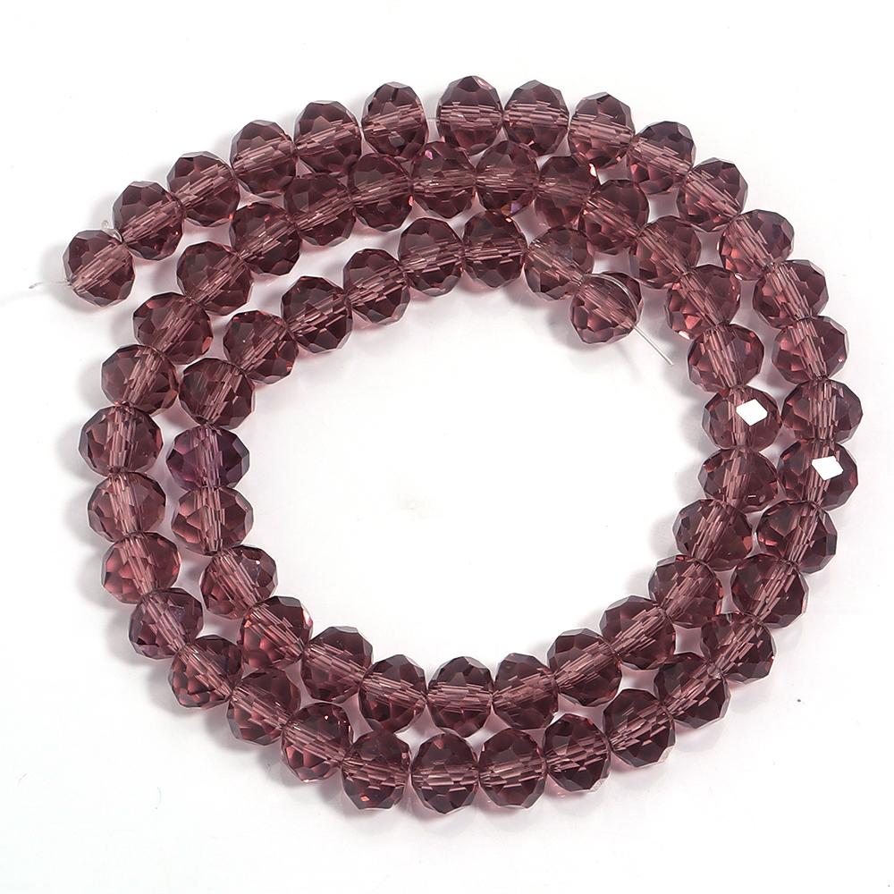 55-108pcs/lot 3/4/6/8/10mm Colorful Faceted Crystal Glass Beads Abacus Beads Loose Spacer Beads For Jewelry Making Accessories