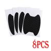 4x Car Door Handle Sticker Carbon Fiber Protective Film Anti-Scratch Accessories