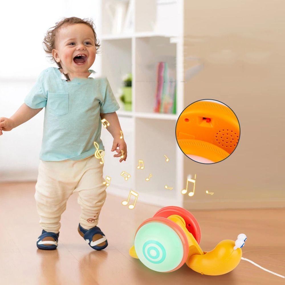 

Светящийся мультяшный автомобиль-улитка, игрушка-рептилия, игрушки для перетаскивания, новая игрушка-автомобиль-улитка для детей