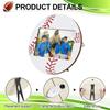 Set di 2 Cornici per Foto Baseball Calcio per Amante dello Sport Porta Foto