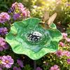 Patio Planter Accessory Handmade Flower Garden Stake Ground Insert Bee Butterfly Watering Station Decorative Pollinator Water Bird Bath Drinking Bowl
