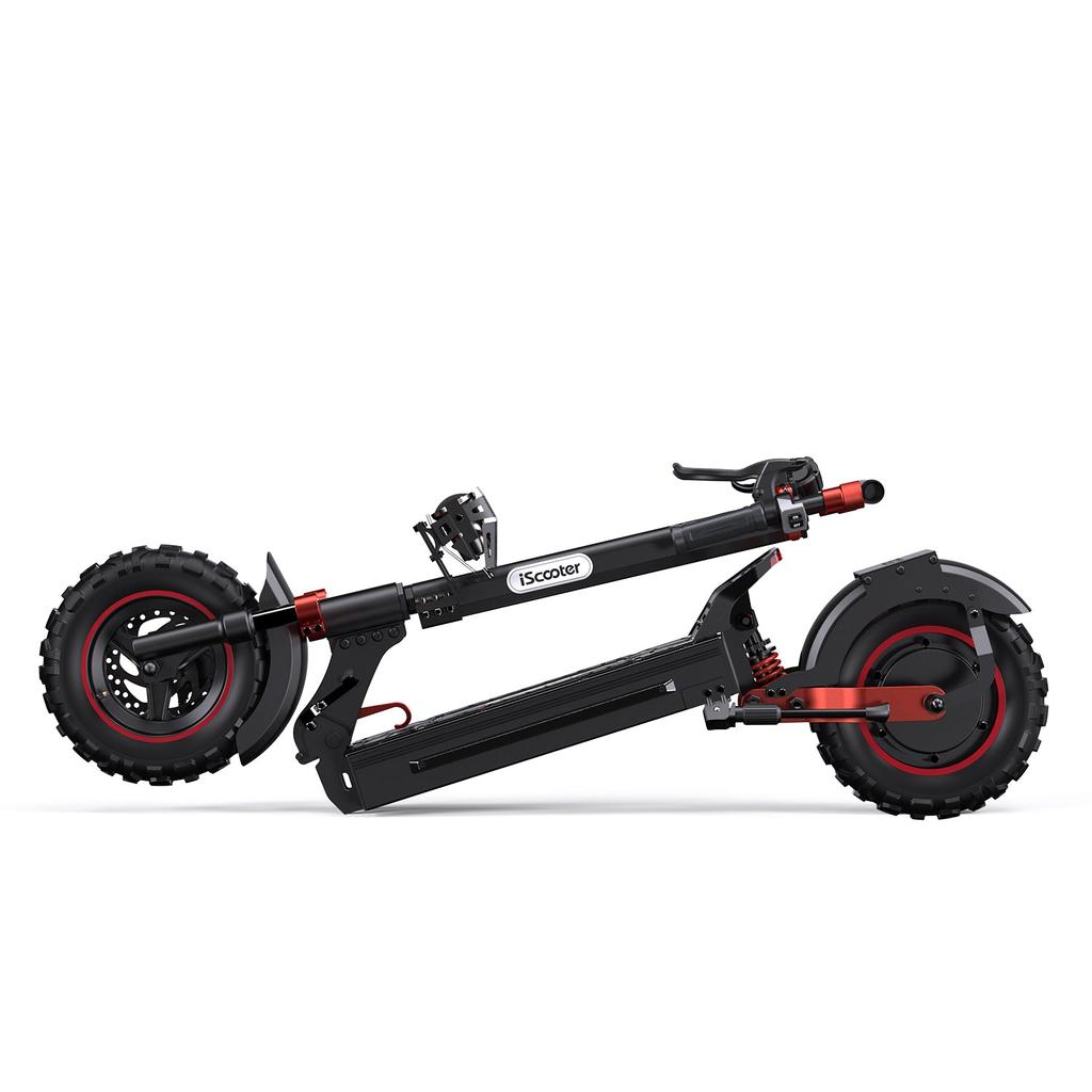 iScooter Patinete eléctrico todoterreno IX5s de 11 pulgadas, motor de 1000 W, batería de 48 V15 Ah, máx.. velocidad 45 km/h, doble amortiguación delantera y trasera