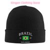 Custom Brazil Flag Bonnet Hats Fashion Knitting Hat For Unisex Women Winter Warm Brazilian Pride Patriotic Skullies Beanies Caps