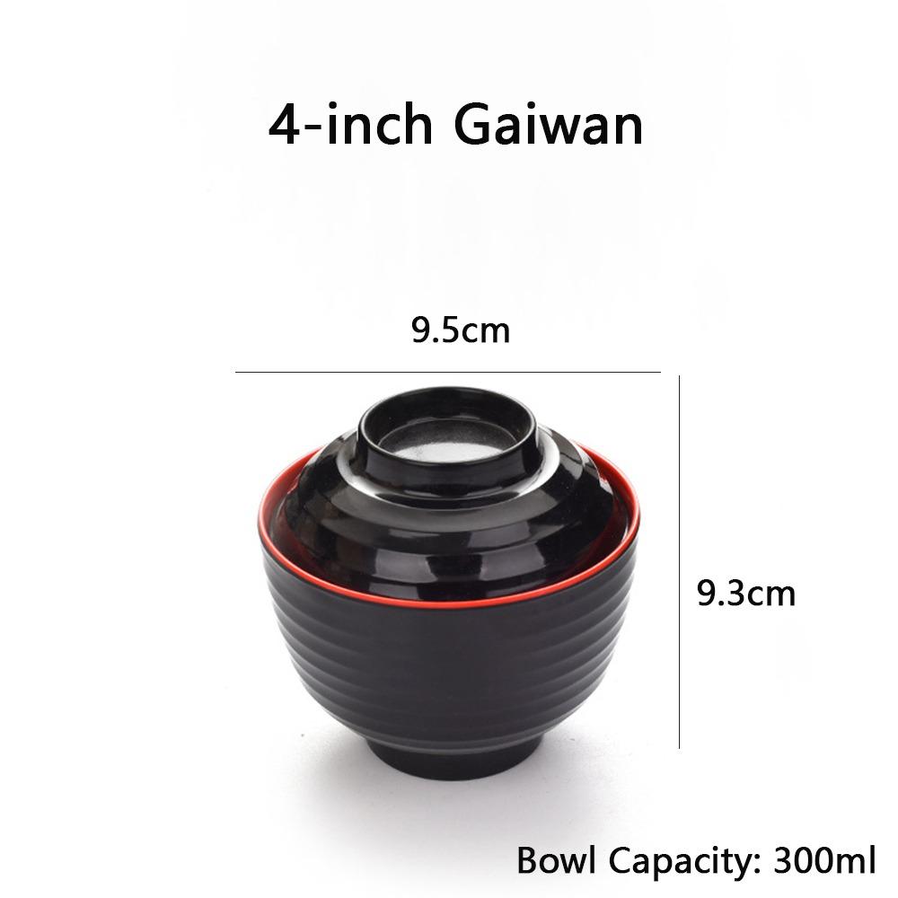 

New With Lid Miso Soup Bowl Double Color Soup Container Soup Bowl with Lid Maple Leaf Japanese Flower Bowl Dining Accessories