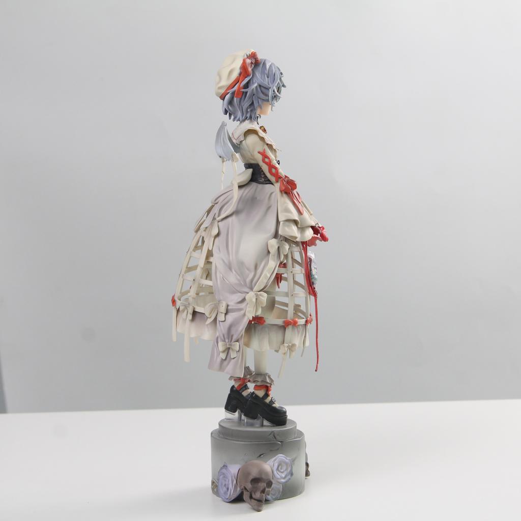 Anime Touhou Project Remilia Scarlet Figure Blood Bag Themed Short Hair Anime Statue Collectible Desktop Decor Model For Fans