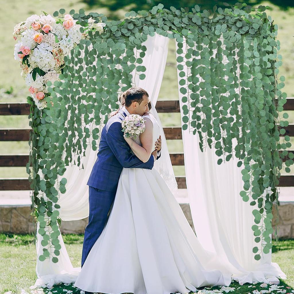 200CM Fake Plants Green Eucalyptus Leaves Lvy Vine Home Room Wedding Decor Wholesale Diy Hanging Garland Artificial Plants Cheap