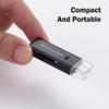 2-In-1 Multi Functional Type C 3.0 Card Reader Tf Memory Card Reader Usb Flash Drive Card Reader Adapter For Pc Laptops