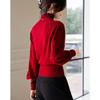 Demana Women's Merino Wool High-Neck Long Sleeve Sweater
