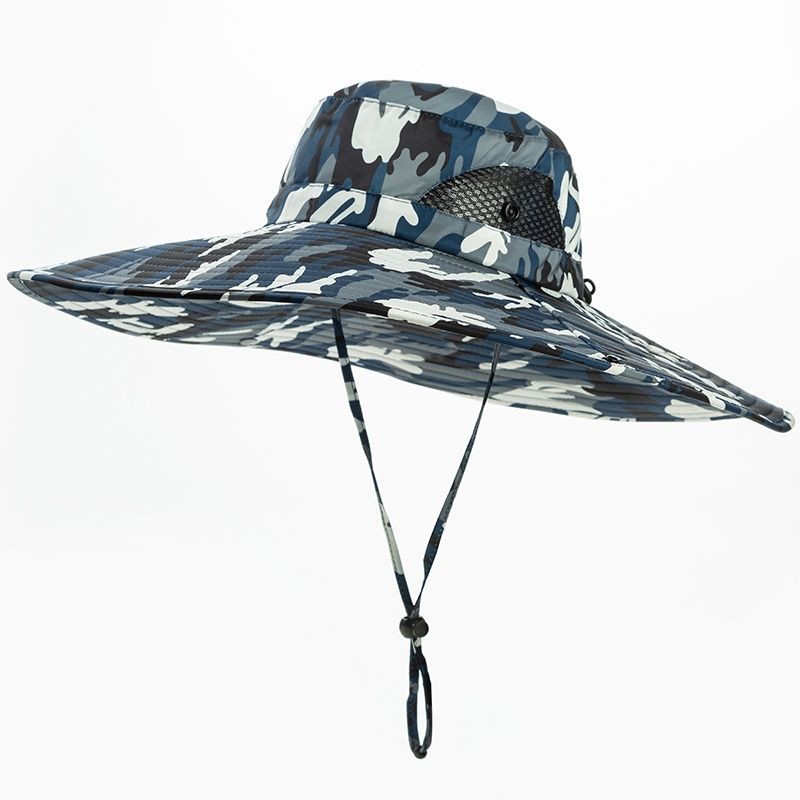 Men's Large Brim Sun Visor Hat Summer Fisherman Hat Straw Hat Enlarged Brim Sun Hat Tourist Fishing Hat Foldable