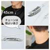 EPIC BOLEN Silver 925 Feather Eagle Bird Necklace for Men, Small Silver Pendant with Azuki Chain, 45cm