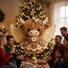 Handgestricktes Weihnachts-Häkel-Bastelbedarf Niedliches Tier-Hänge-Dekorations-Set Basteln für Eltern und Kinder