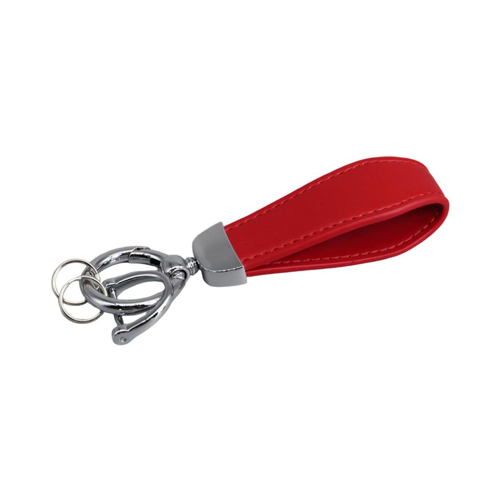 Genuine Leather Keychain for Business Professionals Portable Sturdy Keyring with Various Color for Everyday Use