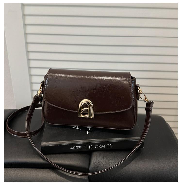 Retro Ladies Crossbody Bag With Pu Material For Daily Street Style
