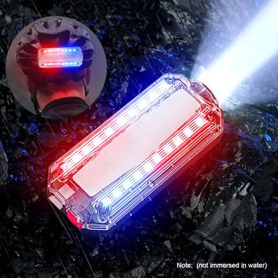 Rot & Blau LED Strobe Warnlicht Polizei Schulter Clip Taschenlampe Outdoor Lauflicht USB Aufladbare Sicherheit Helm Arbeit Lampe