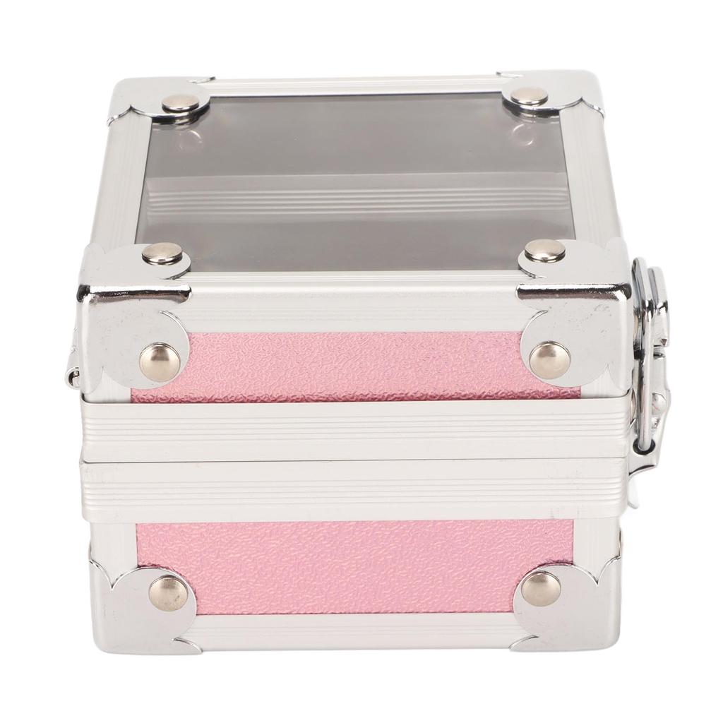 Nail Drill Bit Holder 25 Holes 3 Layer Sponge Transparent   Cover Rivet Reinforcement Dustproof Nail Drill Bit Displayer