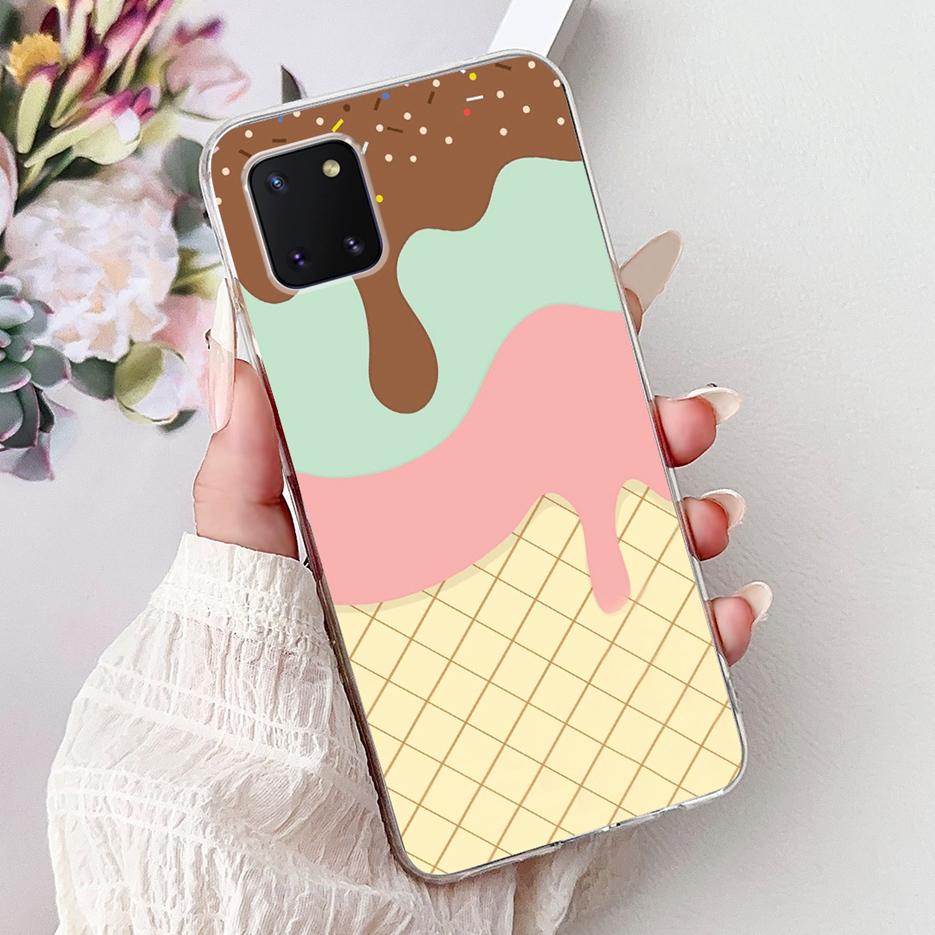 For Samsung Galaxy Note 10 Lite Case SM-N770F Luxury Love Heart Painted Cover Soft Slim Phone Case For Samsung Note10 Lite Shell