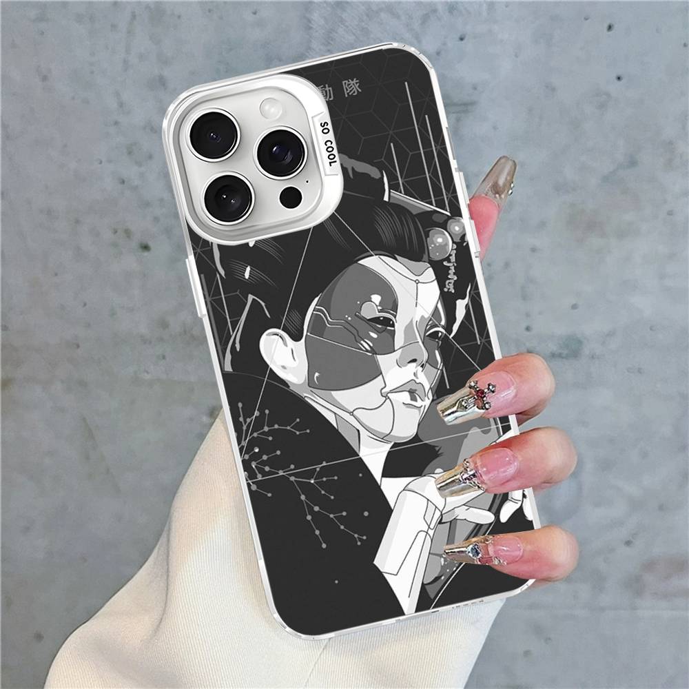 Anime G-ghost In The S-shell Cartoon Phone Case For IPhone 17 16 15 14 13 12 Pro Matte Shockproof Back Anti Fall Matte Cover
