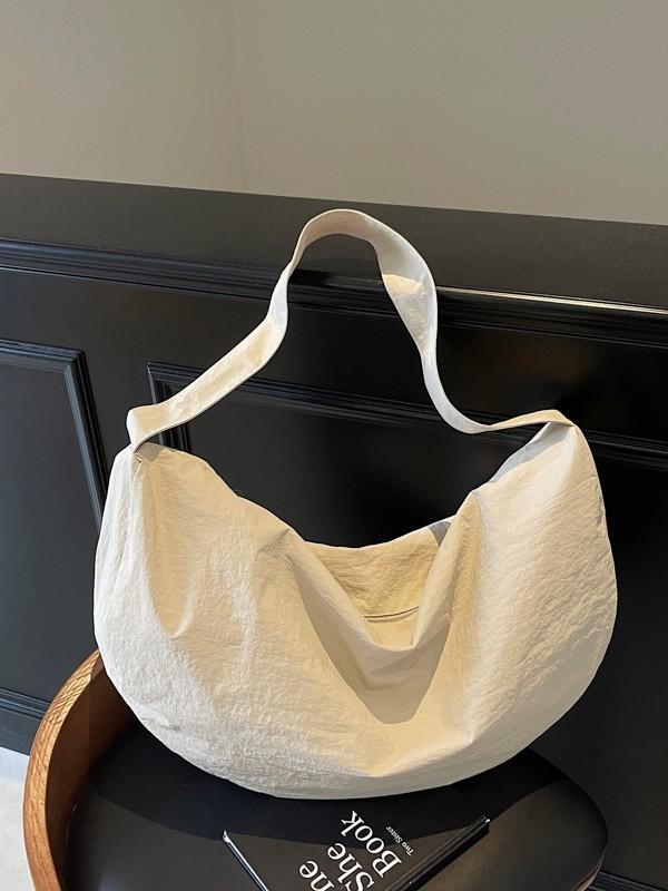 Summer Style Large Capacity Nylon Tote Bag With Zipper Closure For Daily Use