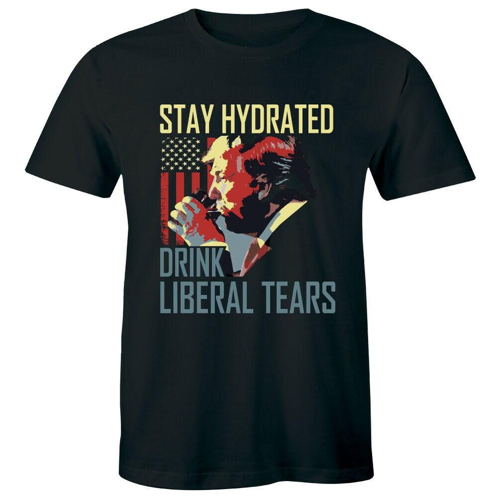 

Дональд Трамп Stay Hydrated Drink Liberal Tears Футболки унисекс с американским президентом