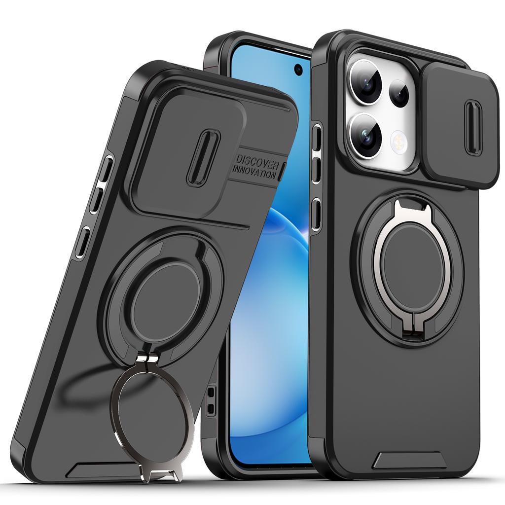 For Huawei Nova Y74 Case Huawei Nova Y74 Cover Huawei Nova Y74 New Armor Case Slide Lens Protect Magnetic Ring Holder Cover