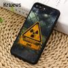 Radioactive warning sign Phone Case Cover For iPhone 16 15 14 plus XS XR 11 12 mini 13 pro max coque Shell Fundas