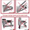 Heavy-Duty 3-in-1 Stapler: Code, Brad, T/U-Shaped Nails for Woodworking and Printing.