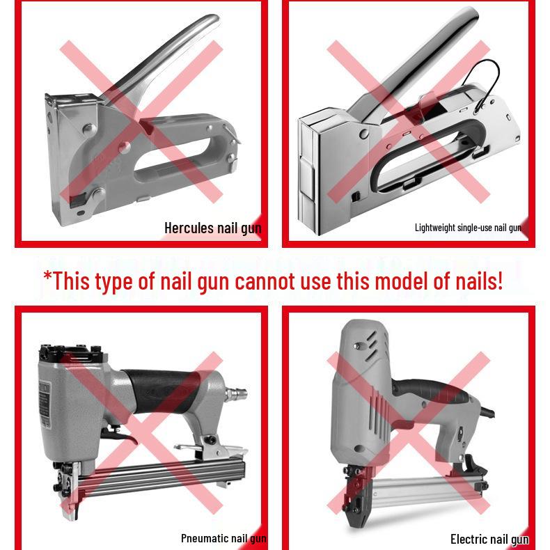 Heavy-Duty 3-in-1 Stapler: Code, Brad, T/U-Shaped Nails for Woodworking and Printing.