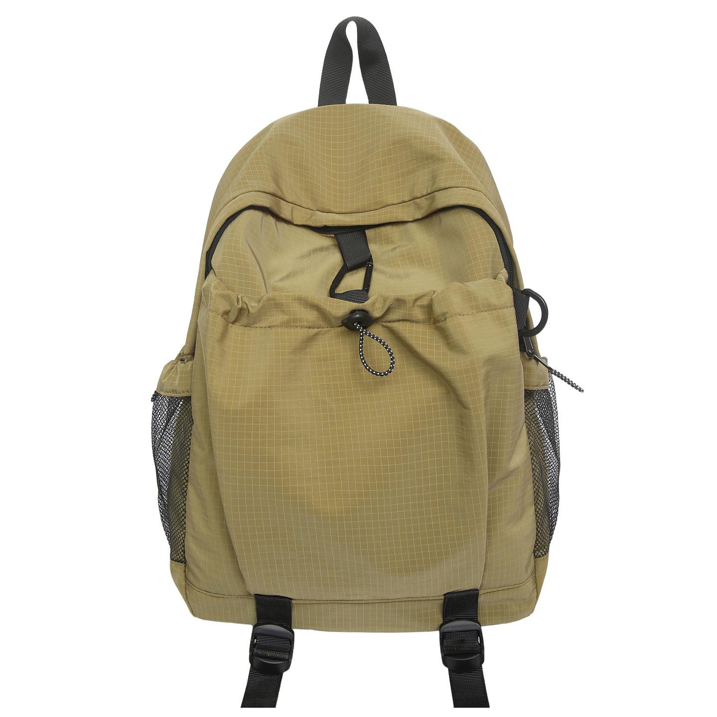 

Рюкзак на шнурке с молнией - Спортивный рюкзак для активного отдыха и путешествий/Школьный рюкзак для поездок на работу с отделением для ноутбука зелёный