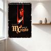 The Count of Monte Cristo Vintage Movie Poster Adventure Revenge Dark Textured Metal Tin Sign for Home Bar Cafe Man Cave Decor