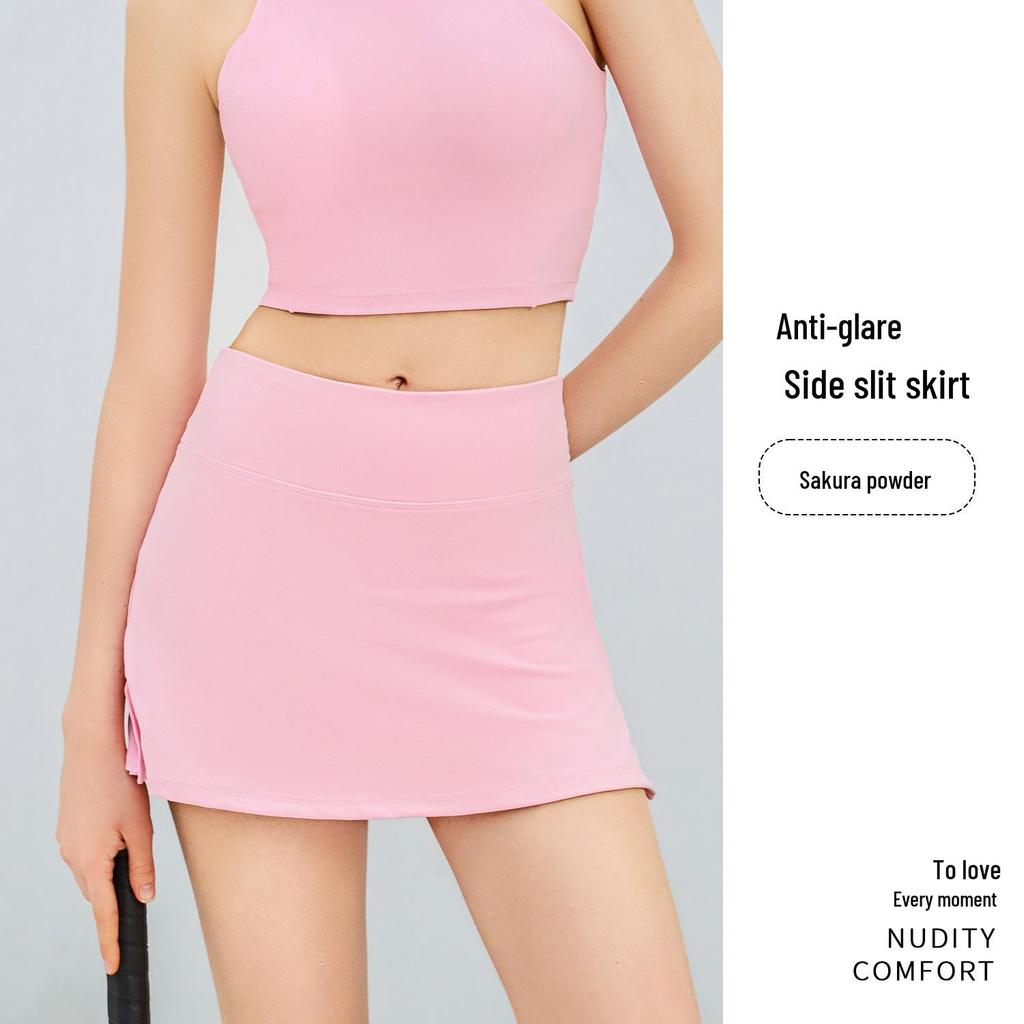 Summer Slim-Fit Quick-Dry Tennis and Running Skirt with Built-In Shorts