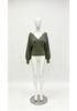 2025 Autumn/Winter V-neck European-American Designer Two-piece Look Knit Sweater with Subtle Sexy Design