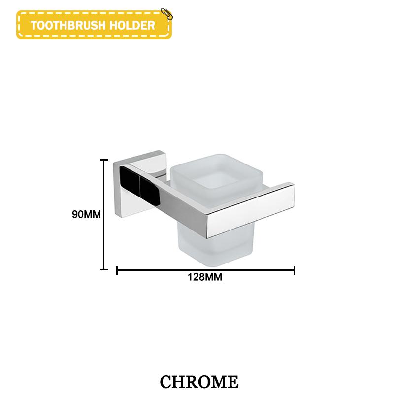 Accesorii negre pentru baie Raft pătrat din oțel inoxidabil Suport pentru prosoape Suport pentru șervețe Cârlig pentru haine Suport pentru pahare Pandantiv pentru perie de toaletă