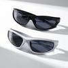 2pcs of futuristic punk style retro fashion glasses - unisex fashion glasses suitable for street pography