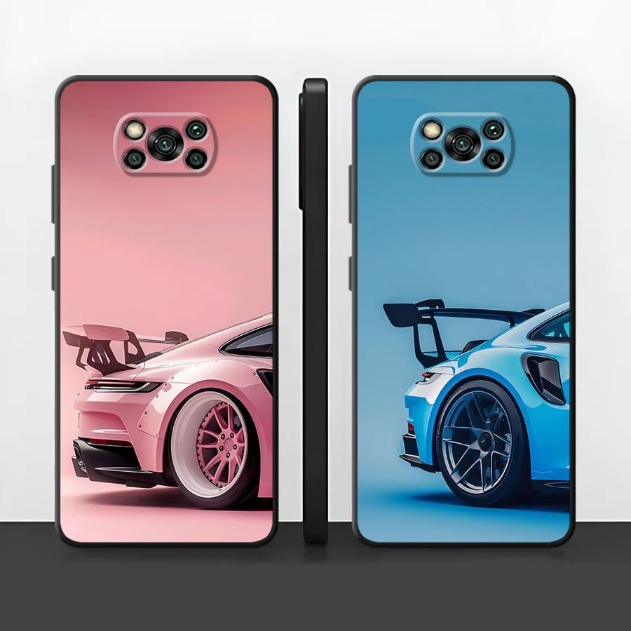 Case for Xiaomi Poco F8 C71 M7 Pro M3 M4 C61 F3 X7 X3 X4 X5 Pro C50 F1 C75 M5 Funda Phone Cover Cool Sports Car