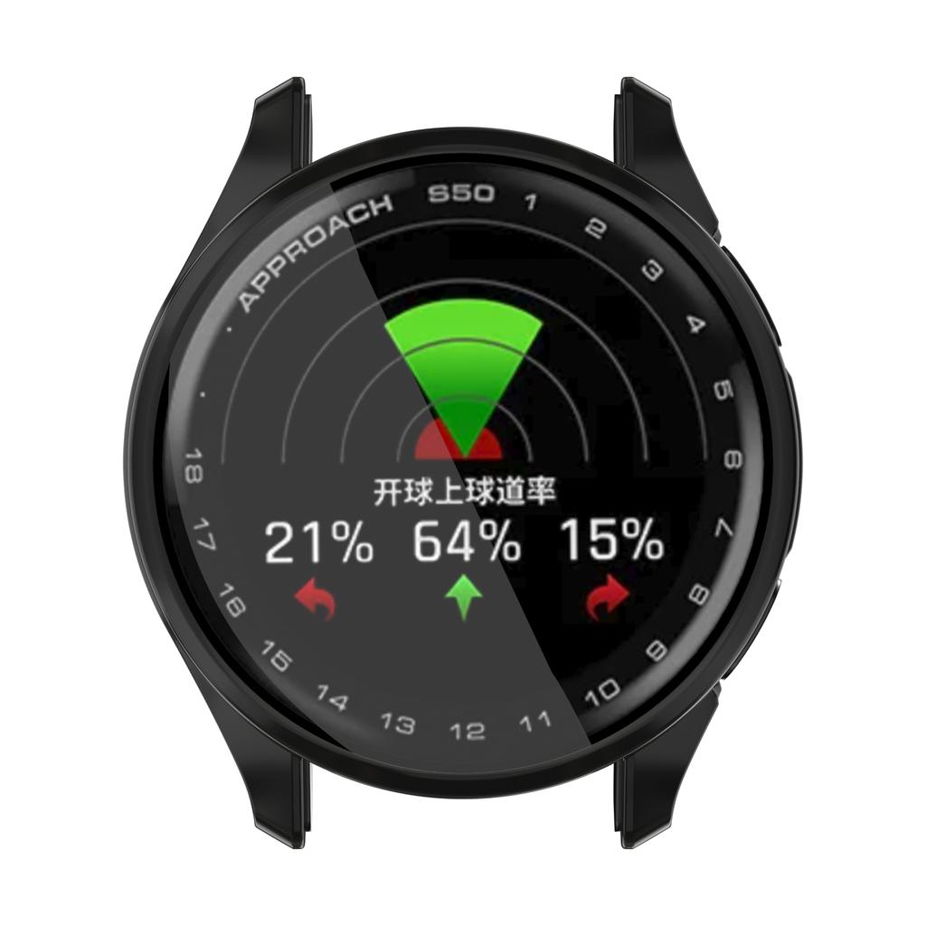 Für Garmin Approach S50 Uhrengehäuse Galvanisierung Vollständig umwickelte TPU-Abdeckung
