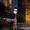 Snowman Garden Light with Flashing Effect for Outdoor Yard Patio Decor