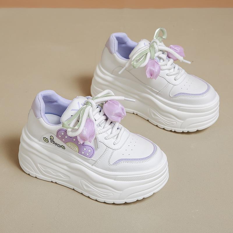 2025 Spring New Dad Shoes Board Shoes Women's Light and Versatile Student Casual Shoes Korean Version Ins Style Little White Shoes