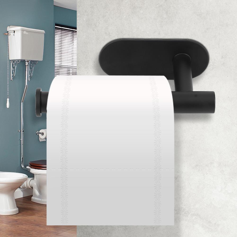 Stainless Steel Punch Free Bathroom Roll Holder Paper Rack Tissue Holder Organizer